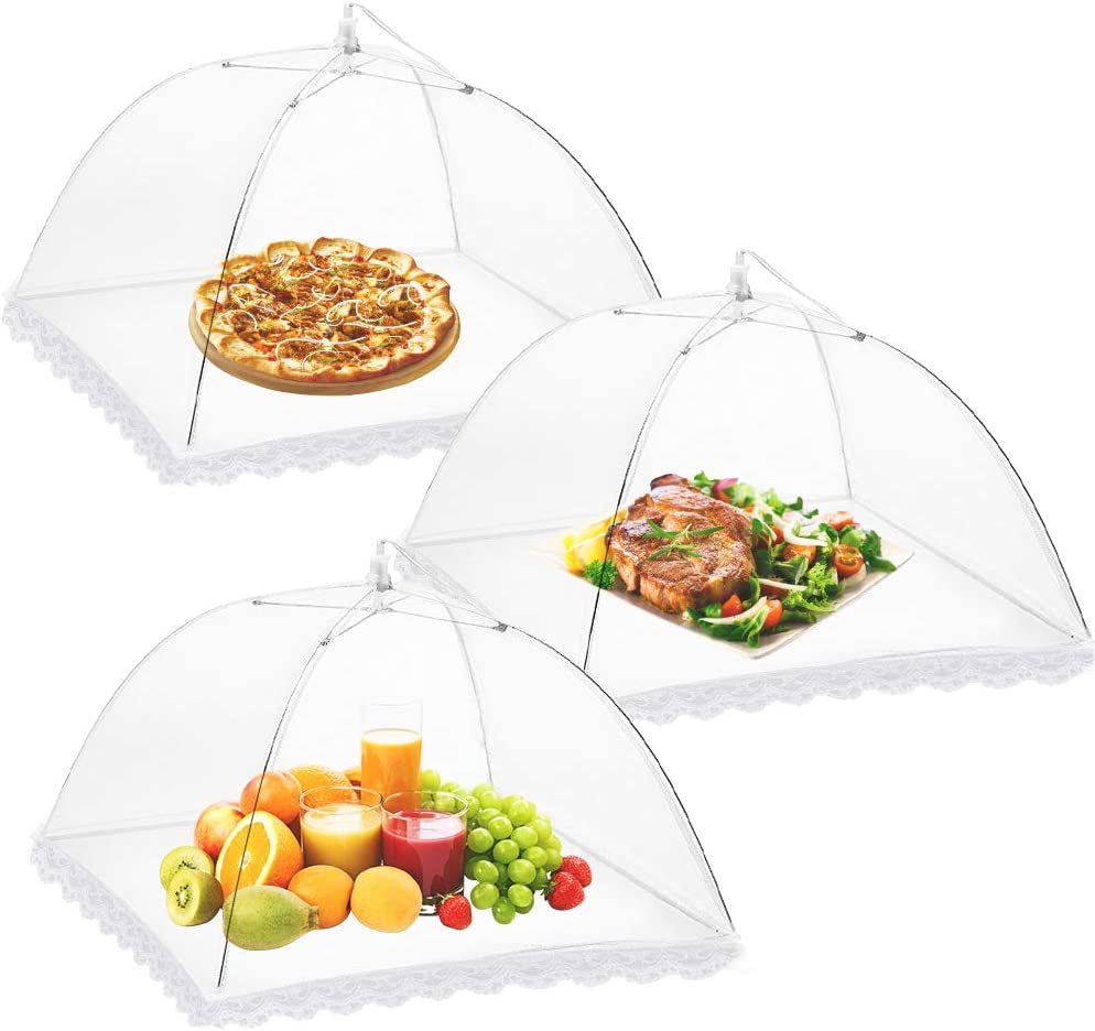 Reusable and Collapsible 3 or 6 Pack Food Covers 