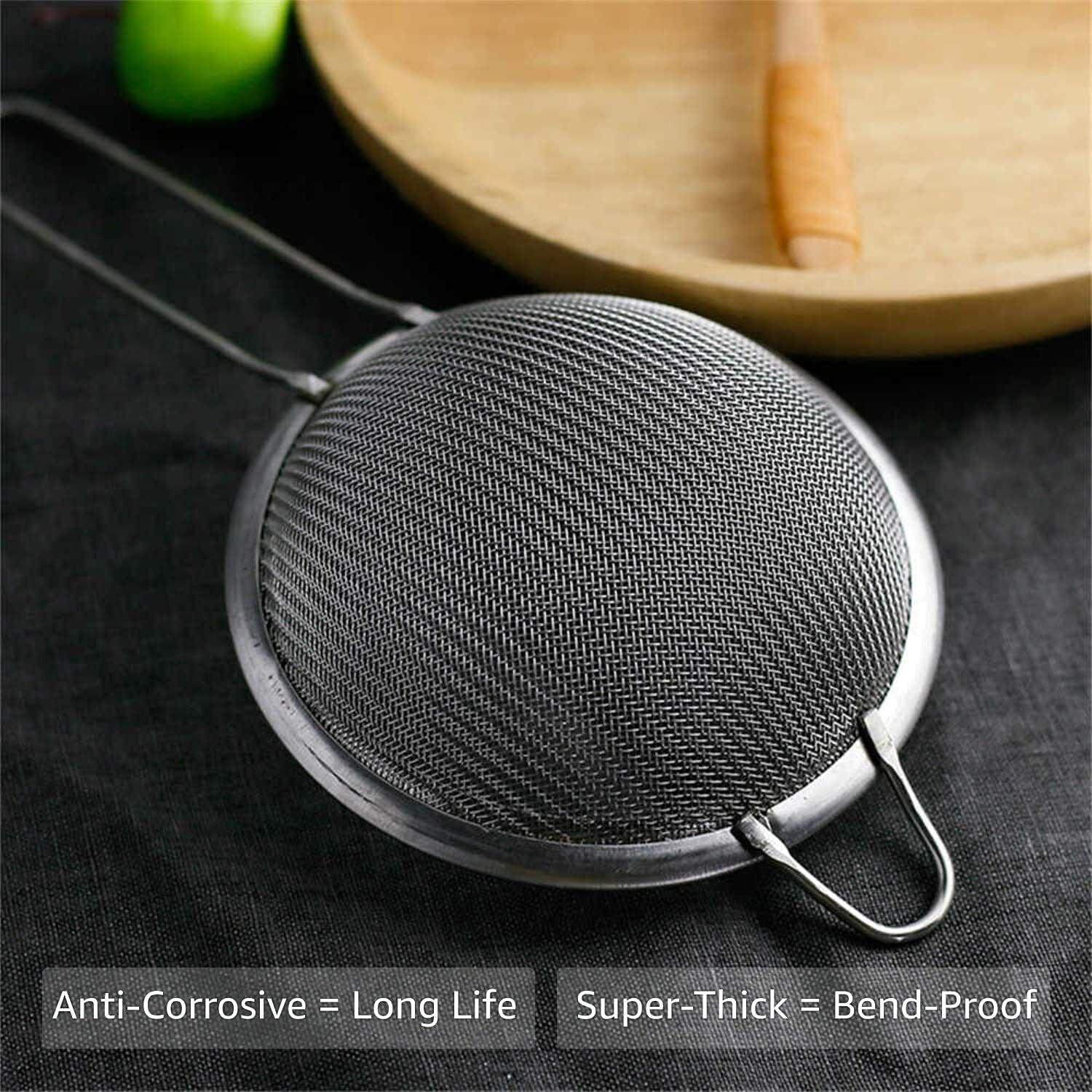 Set of 3 Stainless Steel Strainers (S,M,L) 