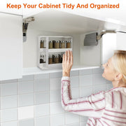 2 Tiers Multi Function Kitchen Storage Seasoning Spice Rack, Rotating Organizer