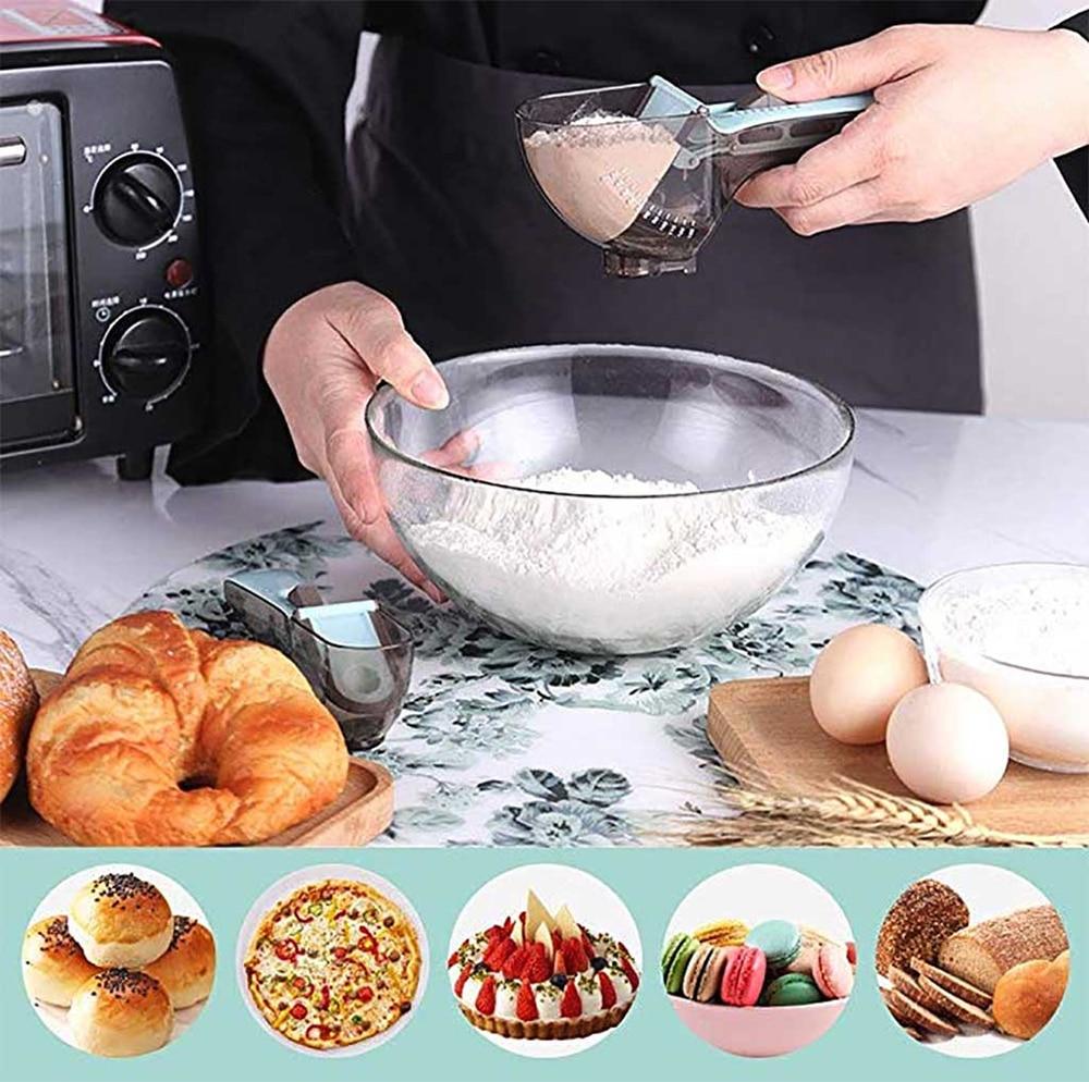 Adjustable Measuring Cups & Spoons Set – Multi-Functional Kitchen Baking Measuring Tools