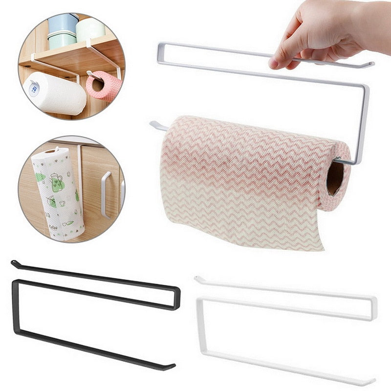 Metal Under Kitchen Cabinet Paper Towel Holder