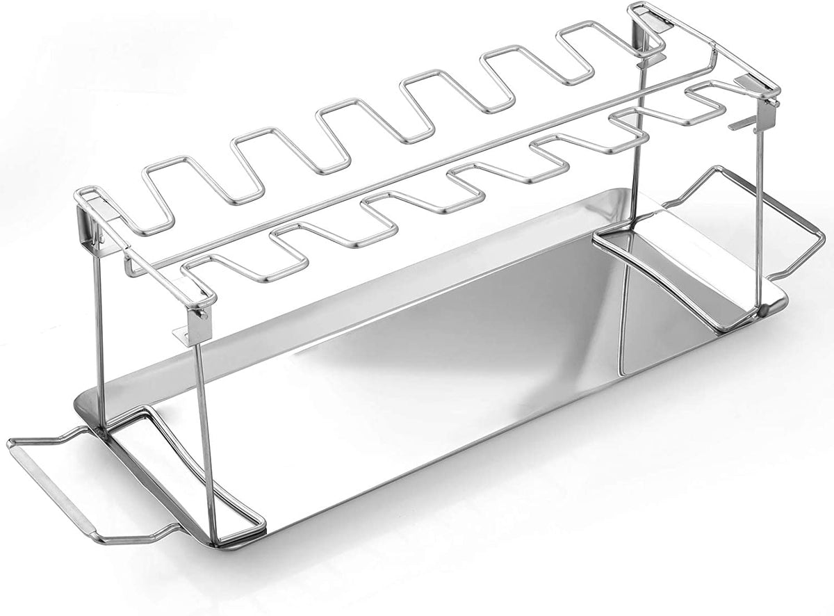 Stainless Steel Chicken Leg Rack for Grill – BBQ Drumstick Holder with ...