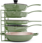 Heavy Duty Pan Organizer for Cast Iron Skillets, Griddles and Pots - Holds up to 50 LBS- No Assembly Required
