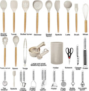 Ultimate Kitchen Utensils Set- 35 Pcs Cooking Utensils &  Kitchen Gadgets Tools Set for Nonstick Cookware