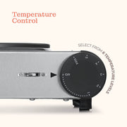 Electric Cast Iron Stovetop Hot Plate For Cooking- 1500W Single OR 1800W Double
