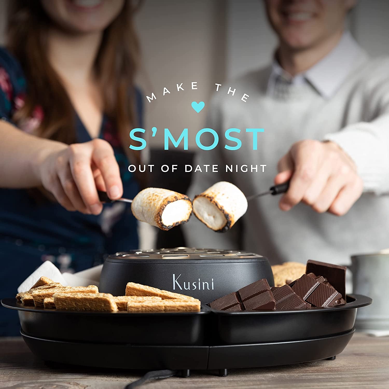 Tabletop S'mores Maker - Flameless Electric Marshmallow Roaster