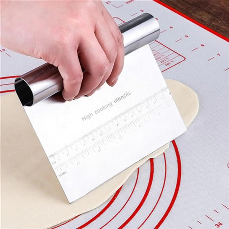 Heavy Duty Stainless Steel Dough Scraper & Chopper – Bench Cutter for Baking, Pizza & Pastry