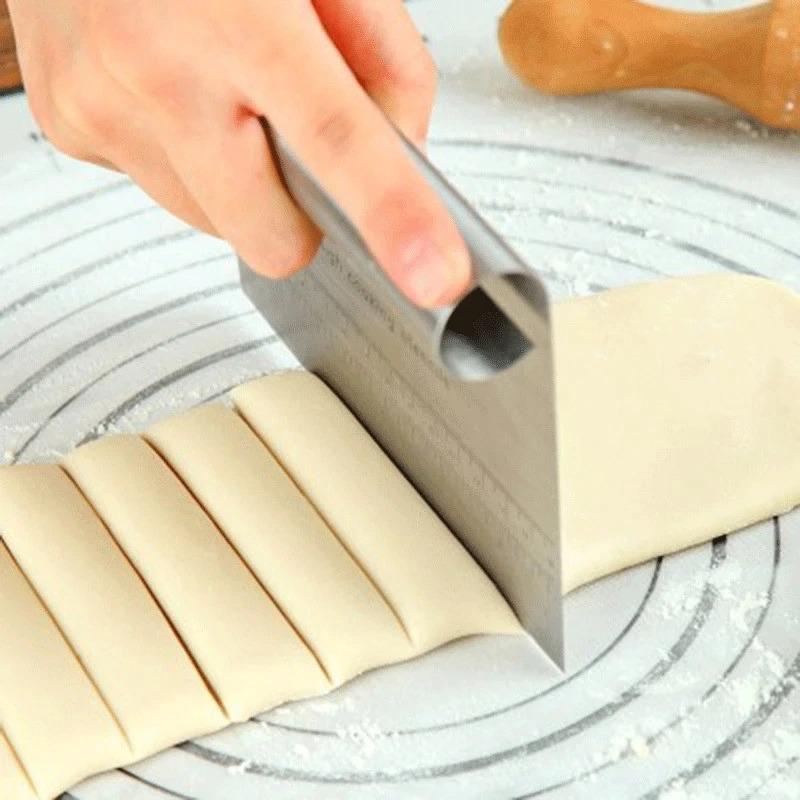 Heavy Duty Stainless Steel Dough Scraper & Chopper – Bench Cutter for Baking, Pizza & Pastry