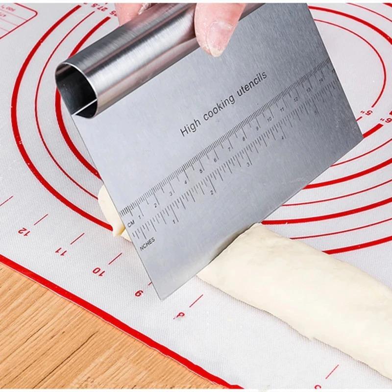 Heavy Duty Stainless Steel Dough Scraper & Chopper – Bench Cutter for Baking, Pizza & Pastry