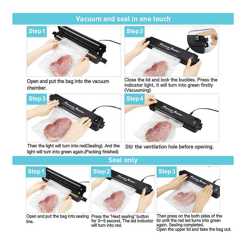 Automatic Vacuum Sealer Machine – Food Saver Sealing System with Vacuum Seal Bags