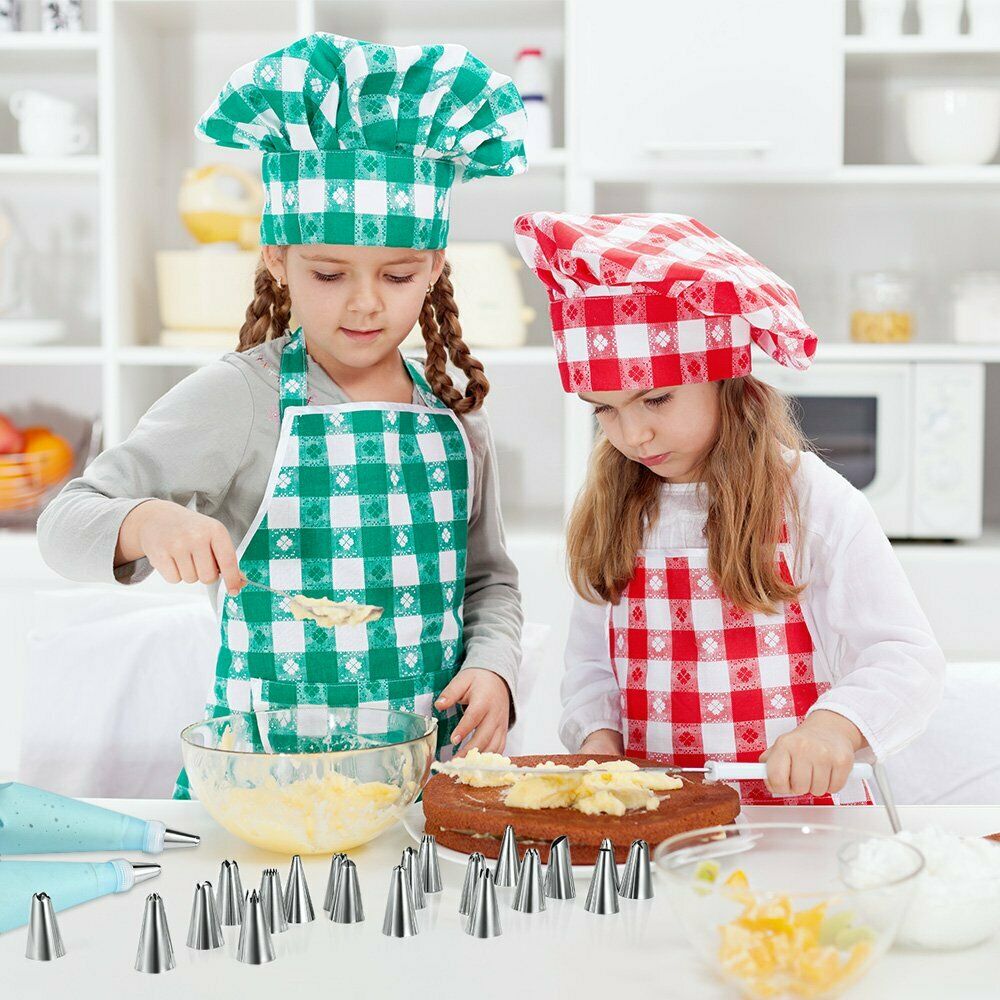 42-Piece Cake Decorating Kit – Stainless Steel Icing Piping Tips & Pastry Nozzles Set