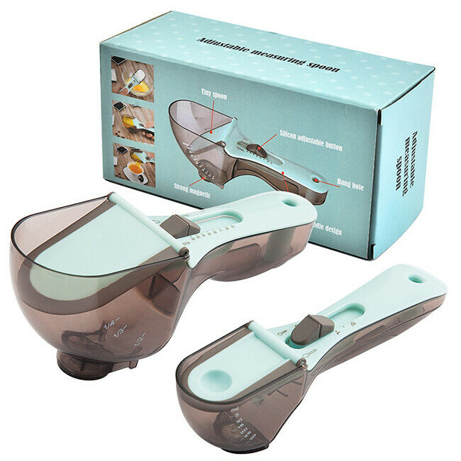 Adjustable Measuring Cups & Spoons Set – Multi-Functional Kitchen Baking Measuring Tools