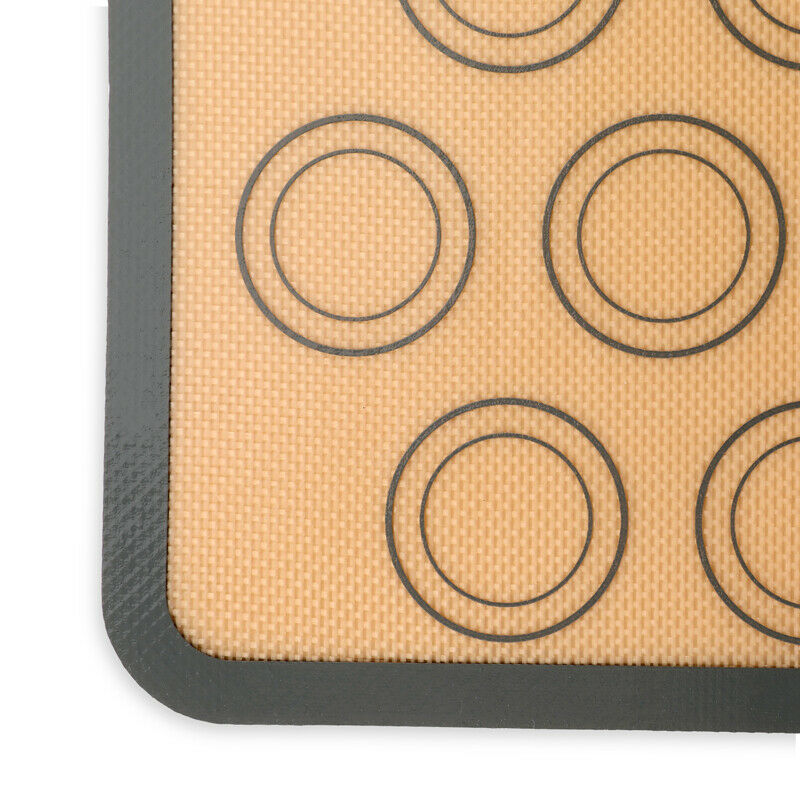 2-Pack Silicone Macaron Baking Mats – 30-Cavity Nonstick Pastry & Cookie Sheet Liners