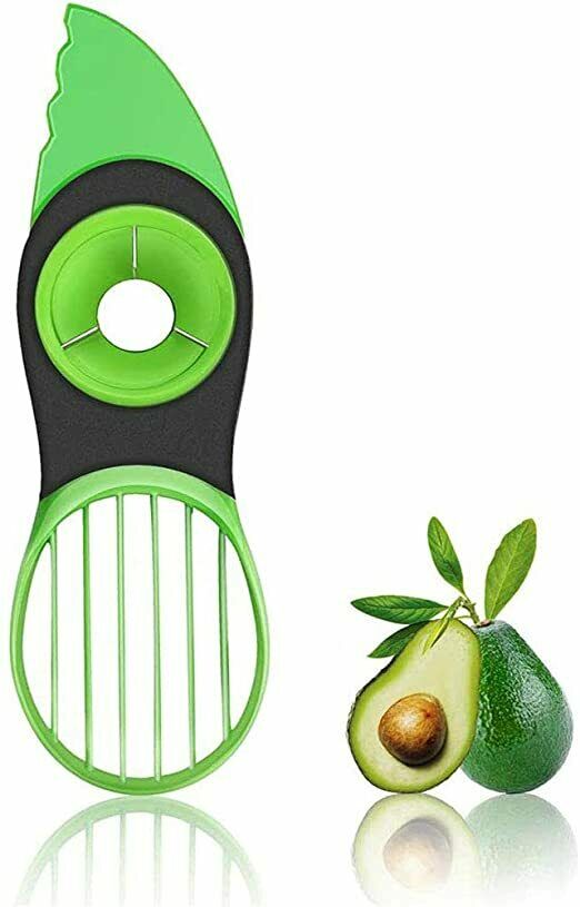 3-in-1 Avocado Slicer Tool – Fruit Cutter, Pitter & Peeler Kitchen Gadget