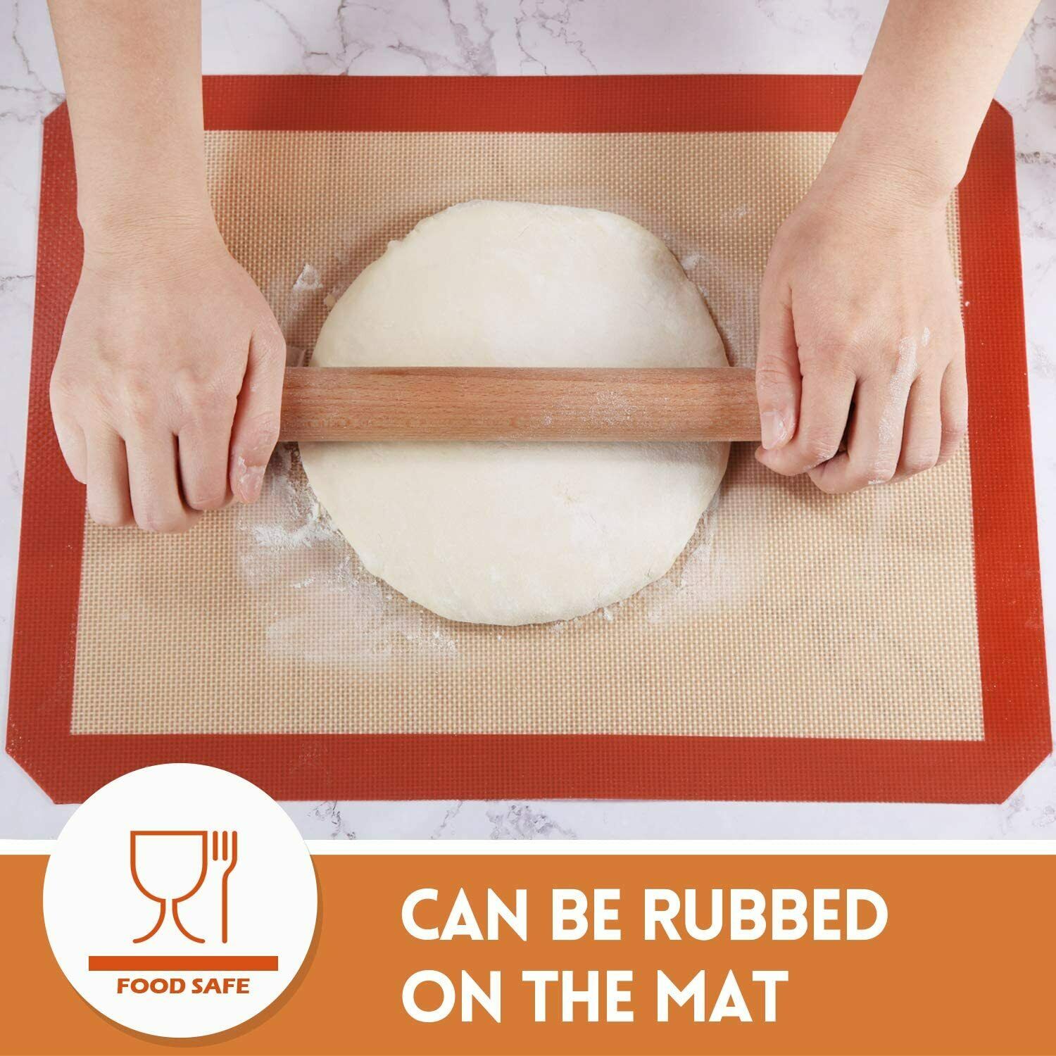 3-Pack Silicone, Nonstick, Heat Resistant, Baking Oven Mats