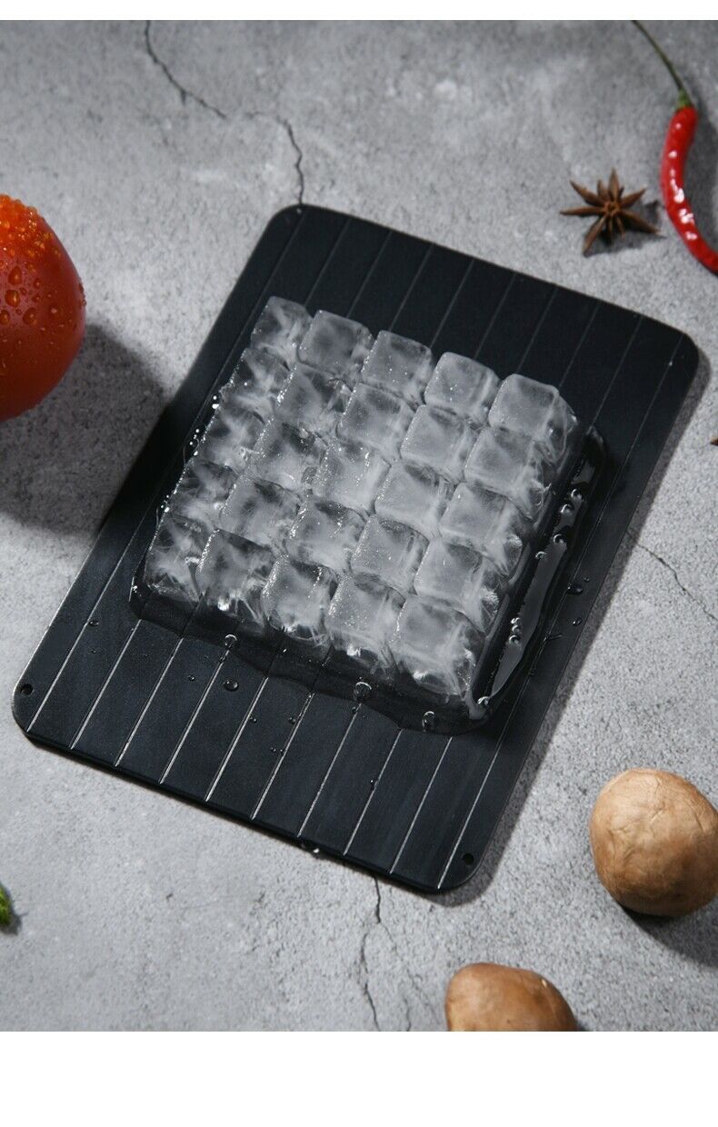 9-Inch Fast Defrosting Tray – Rapid Thawing Plate for Frozen Meat & Food