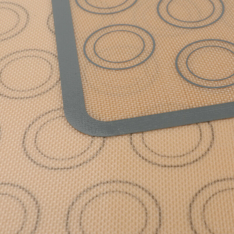 2-Pack Silicone Macaron Baking Mats – 30-Cavity Nonstick Pastry & Cookie Sheet Liners