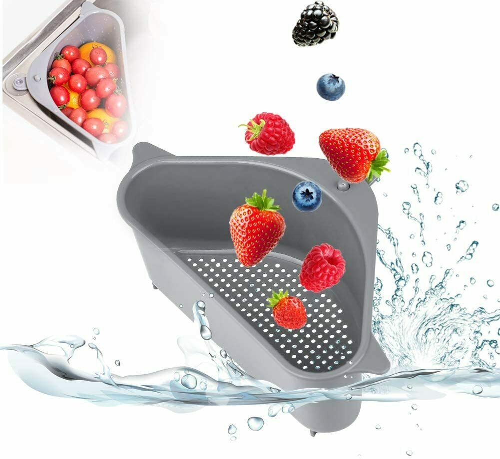 2PC Sink Drain Filter, Sponge Storage, Strainer, Basket And Organizer