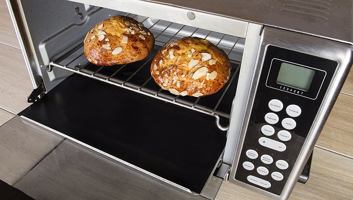 Nonstick Toaster Oven Liner -  Heavy Duty Teflon Reusable BPA Free Baking Mat