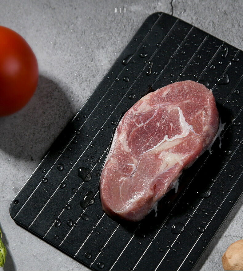 9-Inch Fast Defrosting Tray – Rapid Thawing Plate for Frozen Meat & Food
