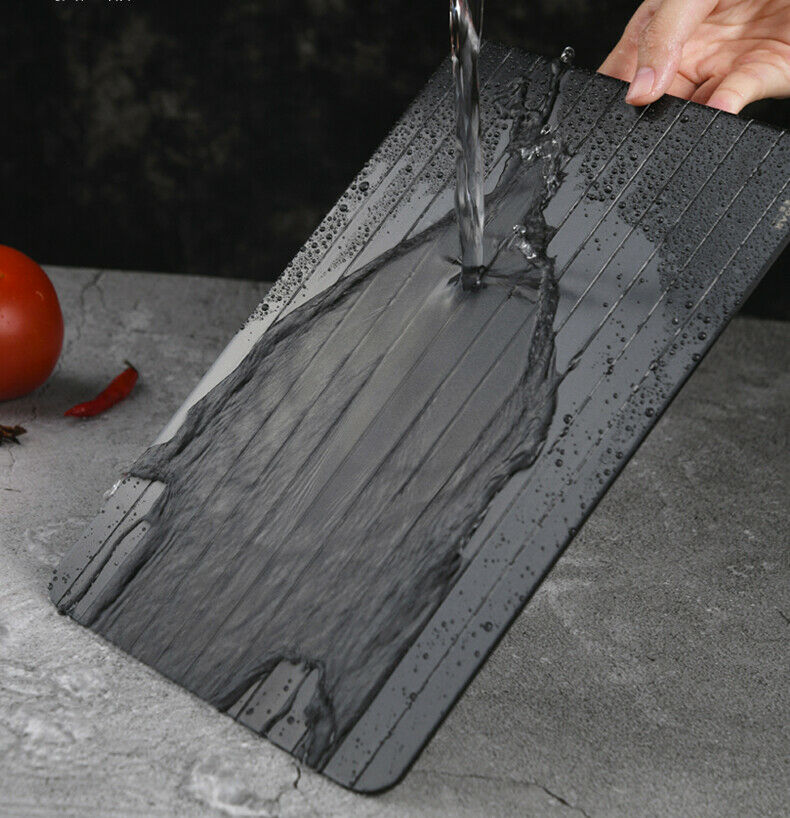 9-Inch Fast Defrosting Tray – Rapid Thawing Plate for Frozen Meat & Food