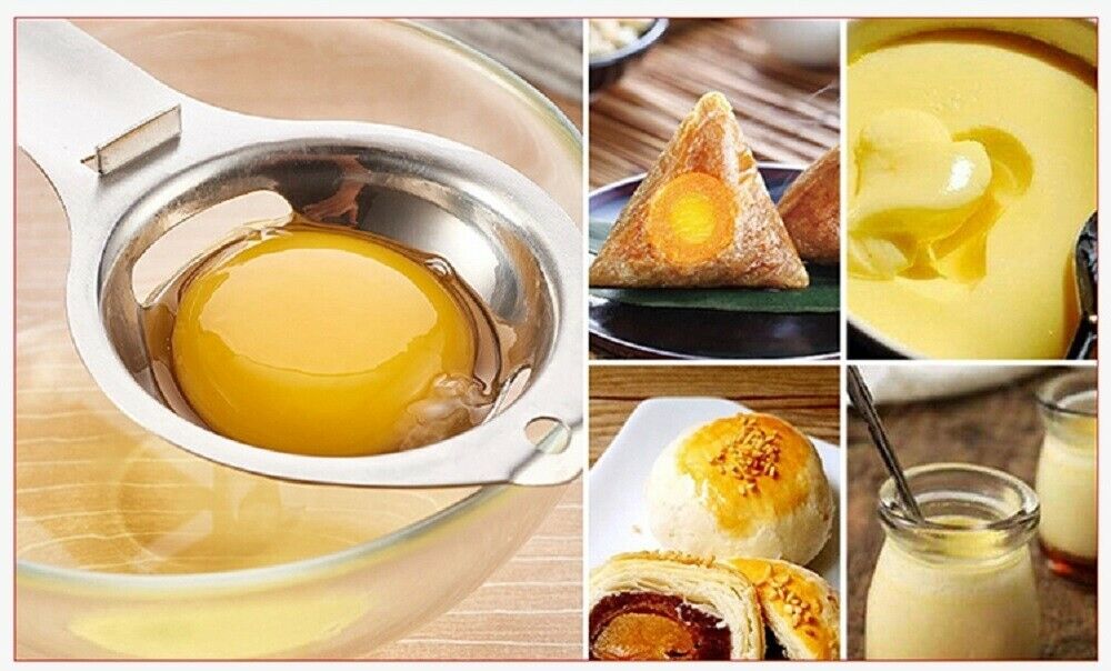 Stainless Steel Egg Separator Tool – Easy Egg Yolk & White Separator for Baking & Cooking