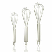 Set of 3 Stainless Steel Balloon Wire Whisks- 8/10/12 inch