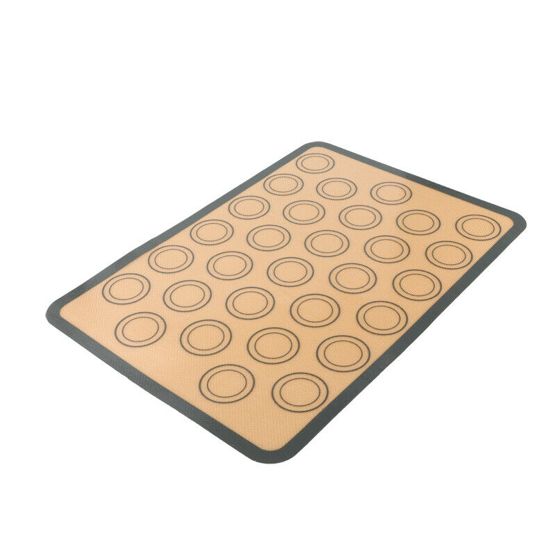 2-Pack Silicone Macaron Baking Mats – 30-Cavity Nonstick Pastry & Cookie Sheet Liners