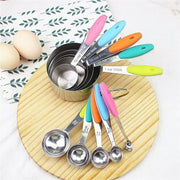 10PCS Stainless Steel Measuring Cups and Spoons Set