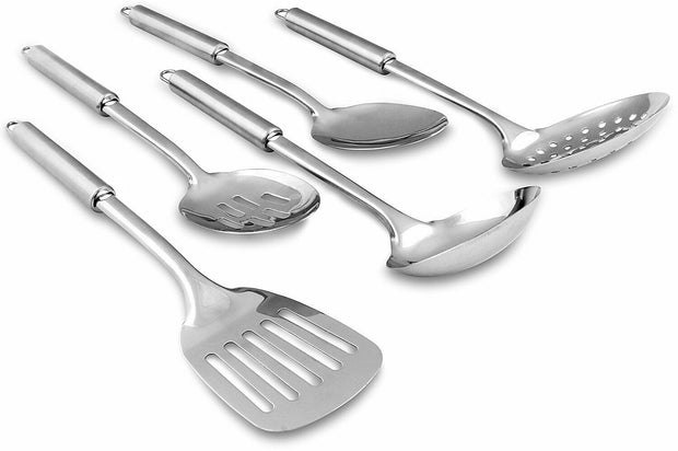 5 Piece Stainless Steel Cooking Utensils Set