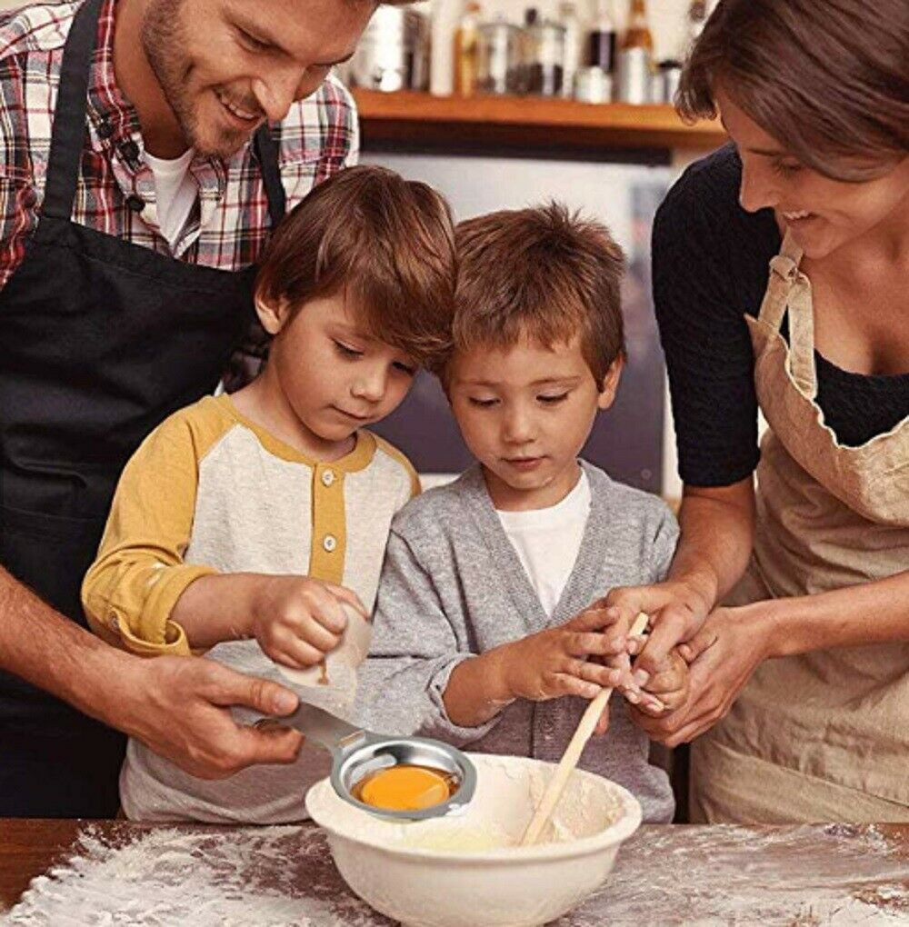 Stainless Steel Egg Separator Tool – Easy Egg Yolk & White Separator for Baking & Cooking