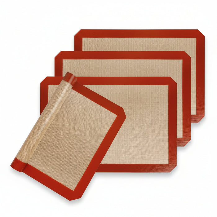 3-Pack Silicone, Nonstick, Heat Resistant, Baking Oven Mats