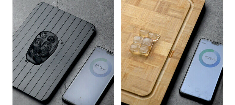 9-Inch Fast Defrosting Tray – Rapid Thawing Plate for Frozen Meat & Food