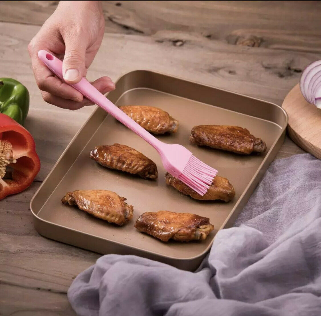 5-Piece Silicone Spatula Set – Heat Resistant Nonstick Kitchen & Baking Utensils