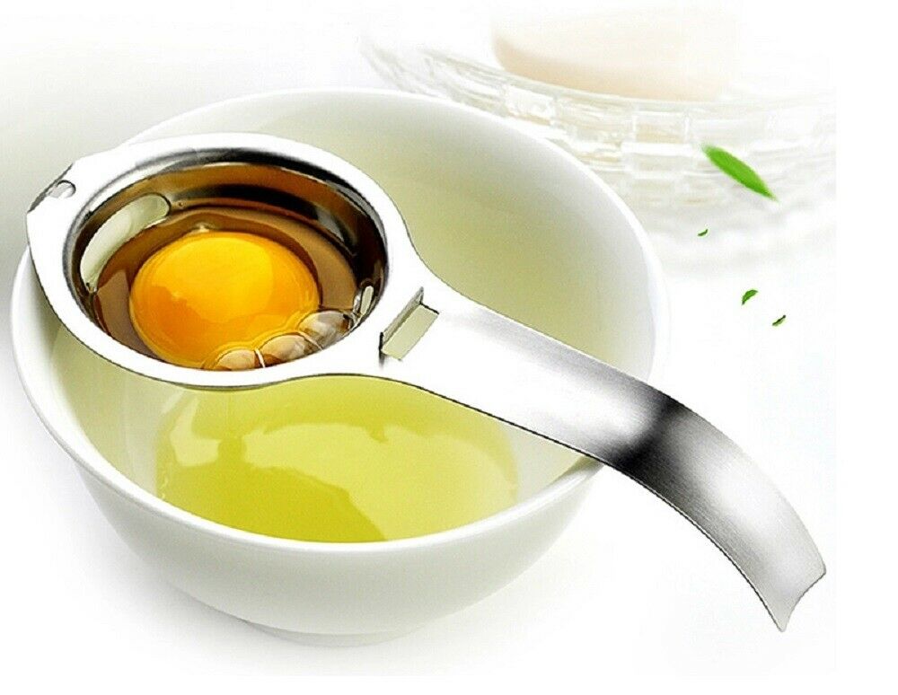 Stainless Steel Egg Separator Tool – Easy Egg Yolk & White Separator for Baking & Cooking