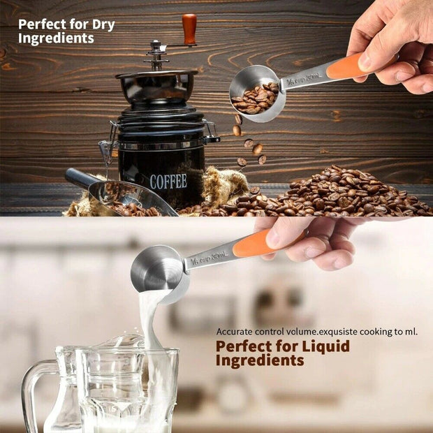 10PCS Stainless Steel Measuring Cups and Spoons Set