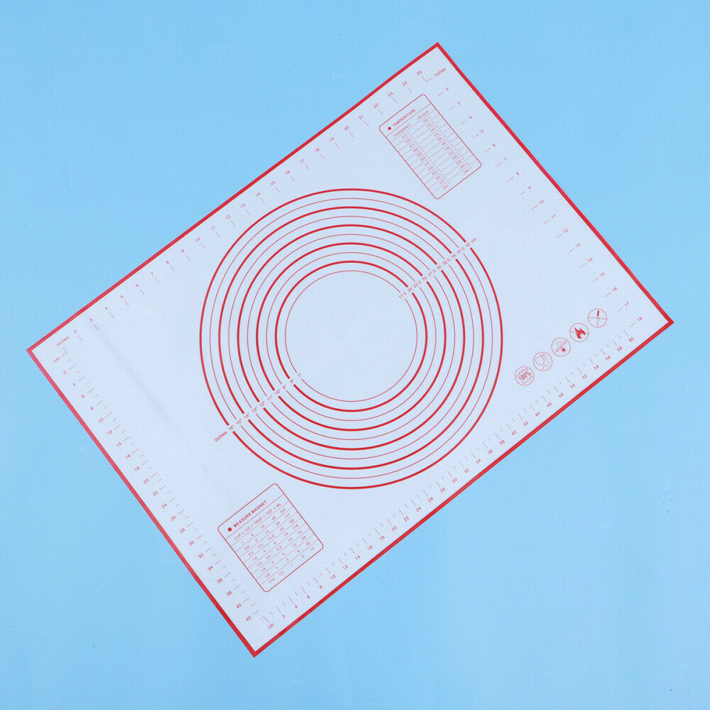 Extra Large Silicone Baking Mat with Measurements – Non Stick Pastry Dough Rolling Mat 20” x 28