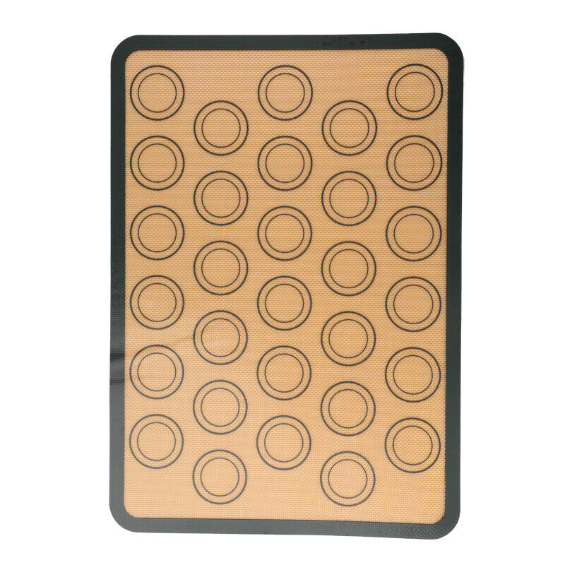 2-Pack Silicone Macaron Baking Mats – 30-Cavity Nonstick Pastry & Cookie Sheet Liners
