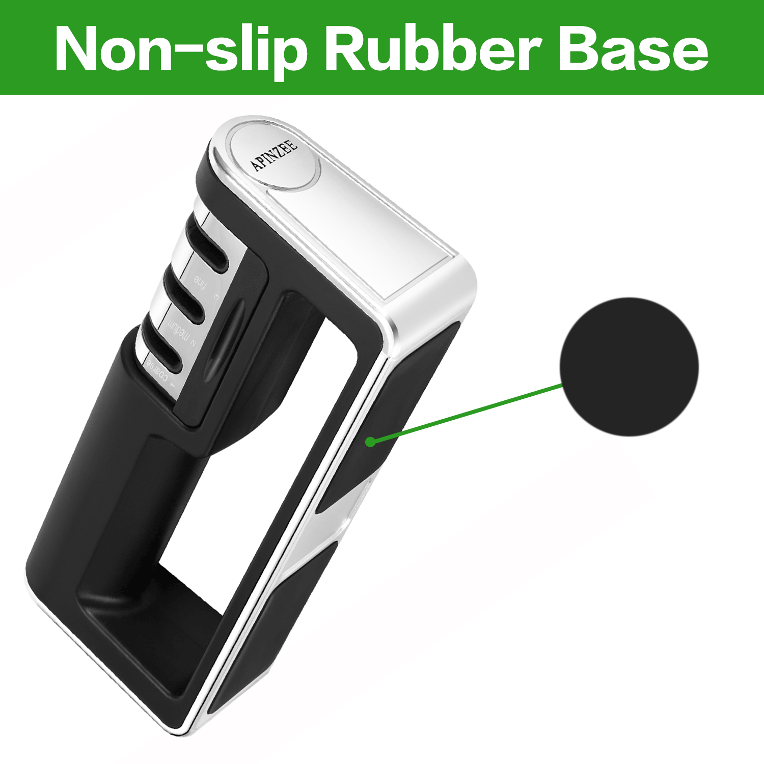 Professional 3-Stage Knife Sharpener – Tungsten Carbide Kitchen Knife Sharpening Tool