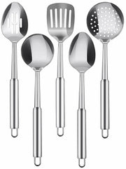 5 Piece Stainless Steel Cooking Utensils Set