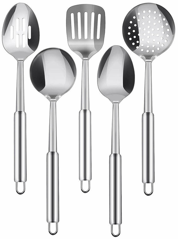 5 Piece Stainless Steel Cooking Utensils Set