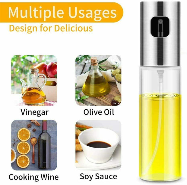 Stainless Olive Oil Sprayer, Cooking Mister, Spray Pump Bottle