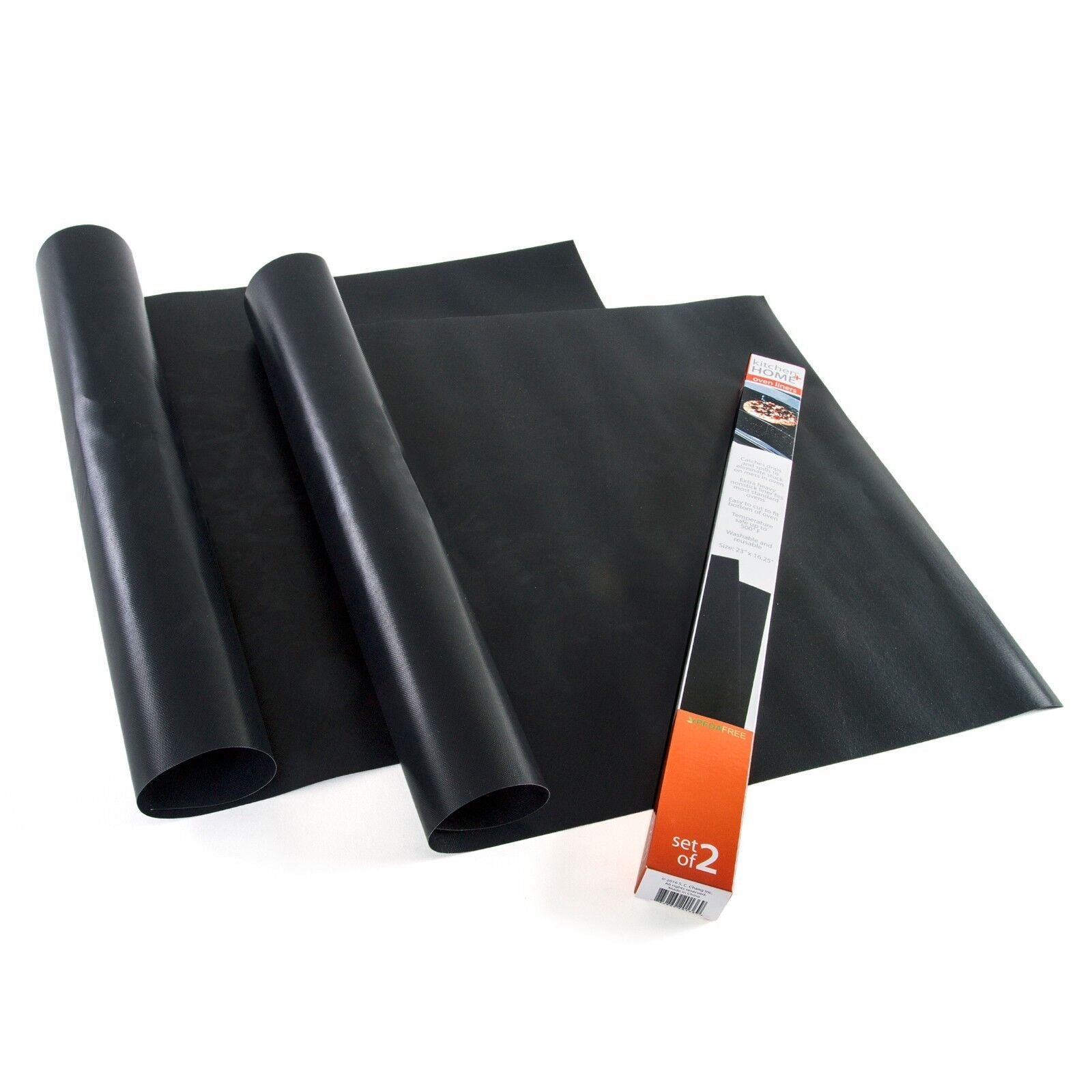 2-Pack Heavy Duty Nonstick Oven Liners – Reusable BPA Free Oven Mat & Spill Protector