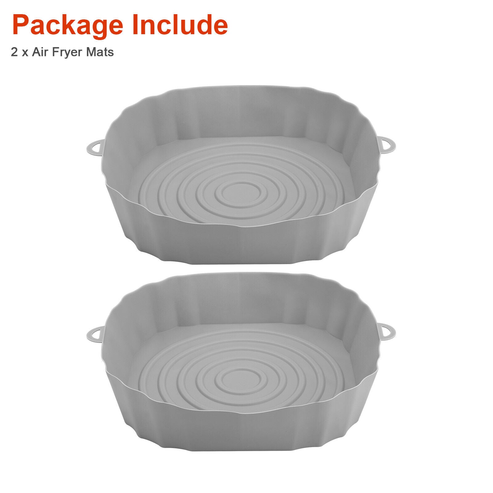 2-Pack Air Fryer Silicone Liners – Reusable Nonstick Oven Safe Basket Inserts
