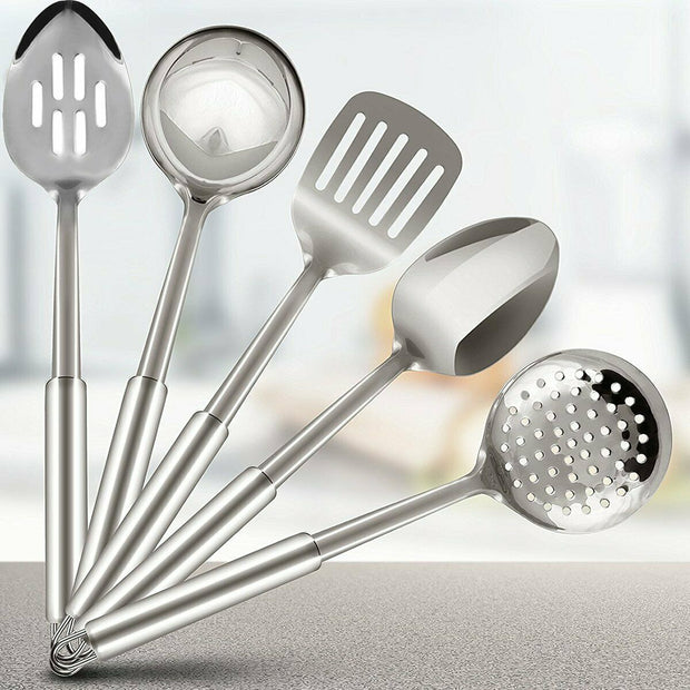 5 Piece Stainless Steel Cooking Utensils Set