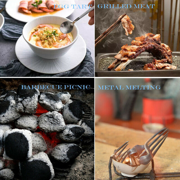 Refillable Butane Kitchen Torch Lighter, Fit All Butane Tanks Blow Torch with Safety Lock and Adjustable Flame for Desserts.