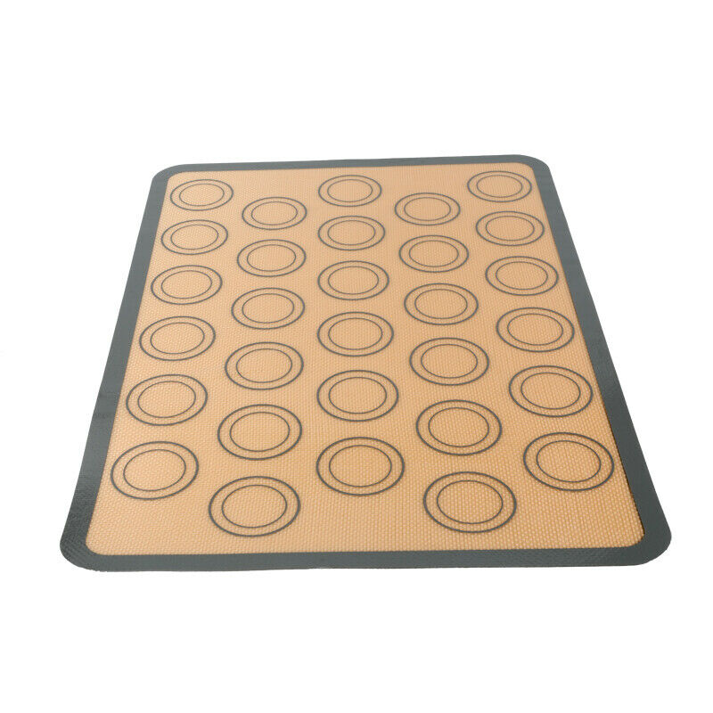 2-Pack Silicone Macaron Baking Mats – 30-Cavity Nonstick Pastry & Cookie Sheet Liners