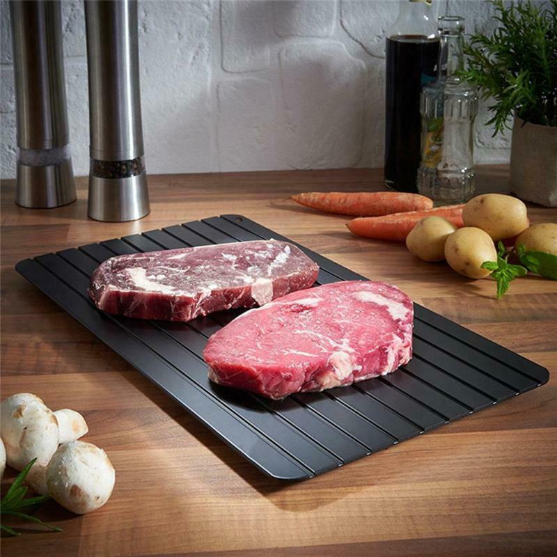 9-Inch Fast Defrosting Tray – Rapid Thawing Plate for Frozen Meat & Food
