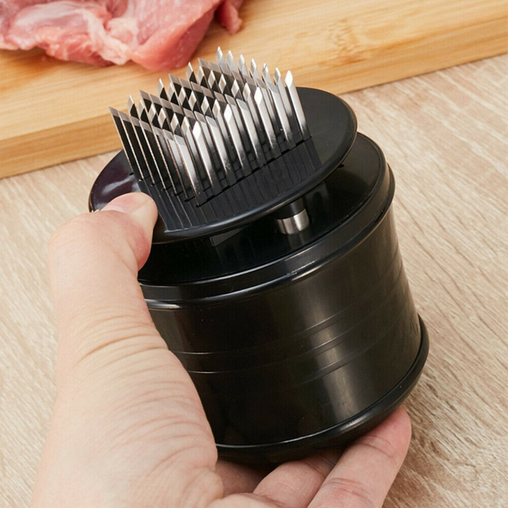 56-Blade Stainless Steel Meat Tenderizer Tool – Heavy Duty Needle Tenderizer for Steak, Beef & Chicken