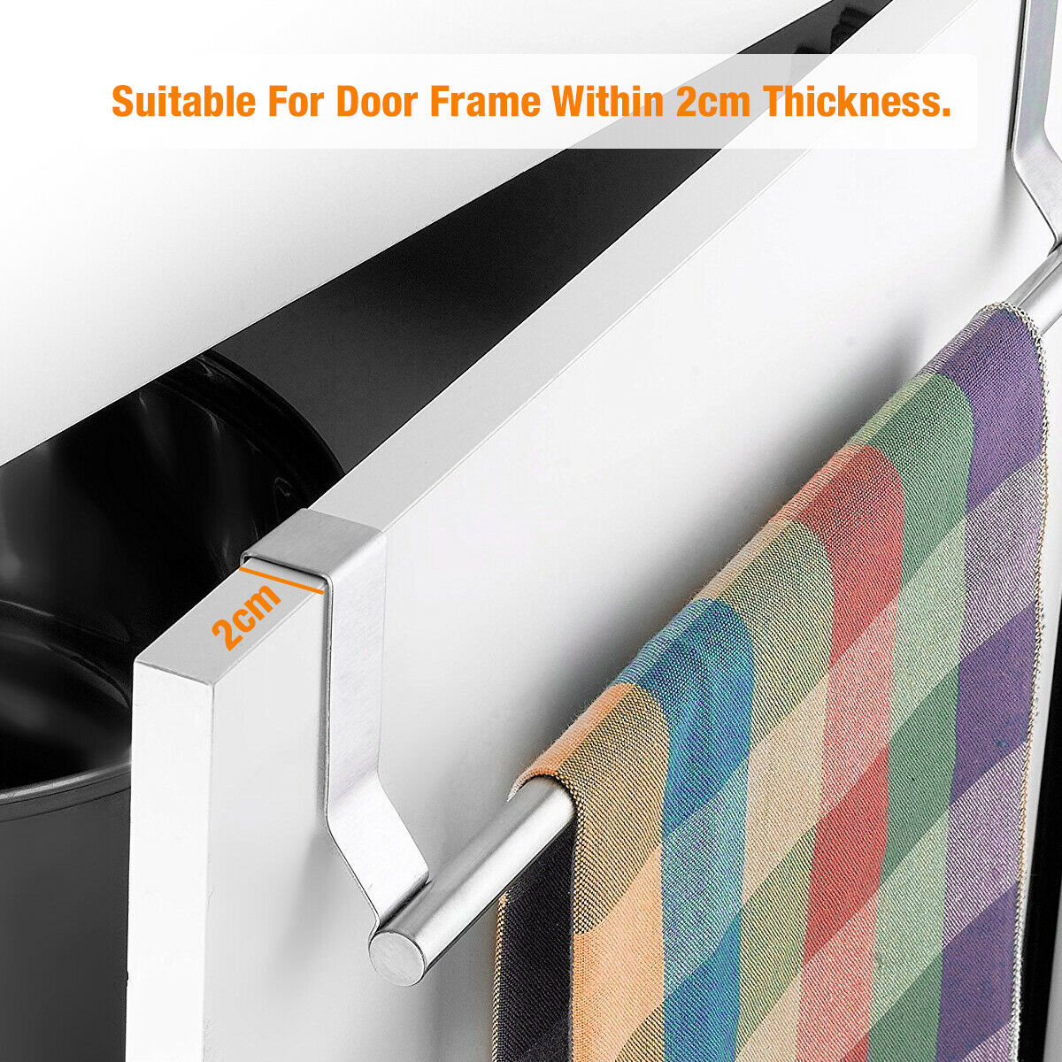 Under Cabinet Paper Towel Holder – Stainless Steel Kitchen Roll Hanger Rack Organizer